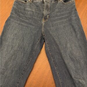 Banana Republic Dark Wash Curvy Straight Jeans